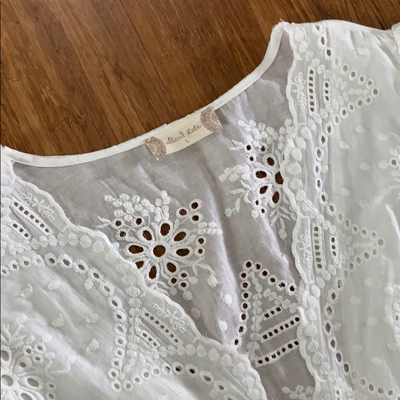 NEW Altar’d State Coralie Midi Dress Eyelet Lace - Picture 6 of 7